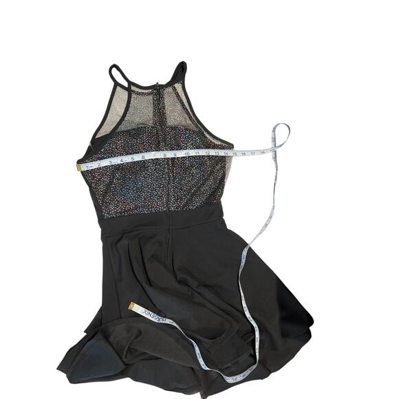 Macy's Emerald Sundae Stretch Flounce Fit and Flare Mini Dress Size S Party Glam - Picture 7 of 9